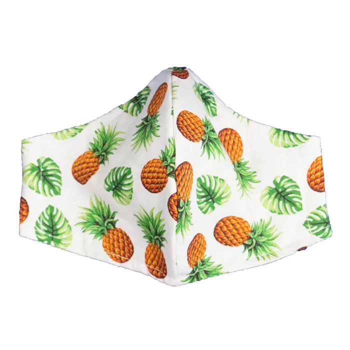 Earrings Hawaiian Print Adult Fashion Face Mask ROYALHAWNCREAT