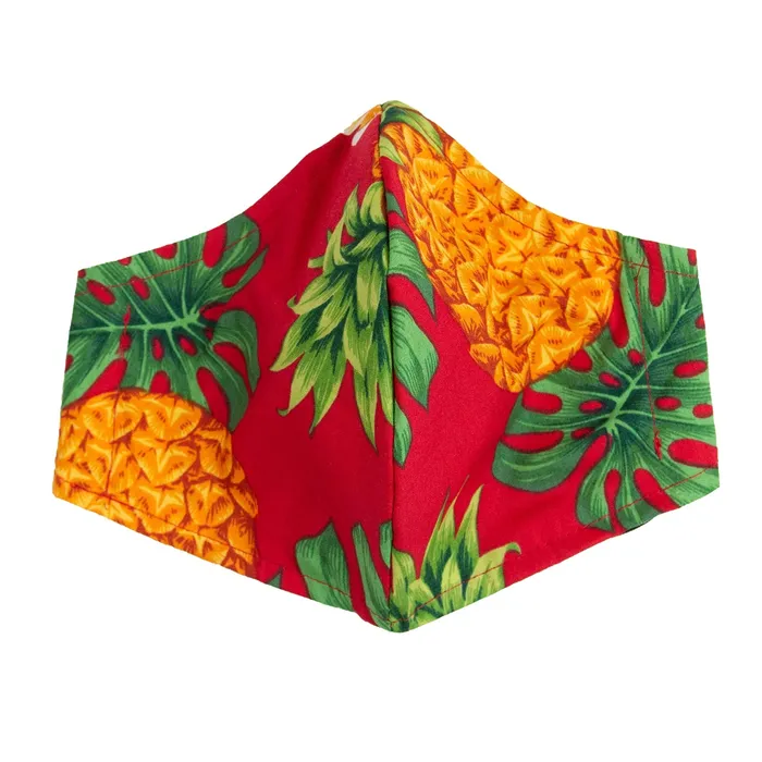 Earrings Hawaiian Print Adult Fashion Face Mask ROYALHAWNCREAT