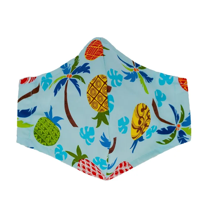 Earrings Hawaiian Print Adult Fashion Face Mask ROYALHAWNCREAT