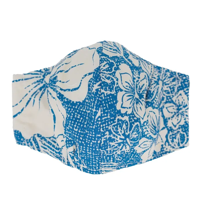 Earrings Hawaiian Print Adult Fashion Face Mask ROYALHAWNCREAT