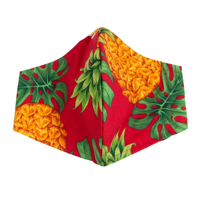 Earrings Hawaiian Print Adult Fashion Face Mask ROYALHAWNCREAT