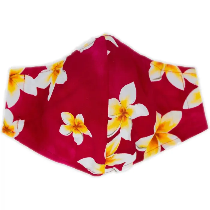 Earrings Hawaiian Print Adult Fashion Face Mask ROYALHAWNCREAT
