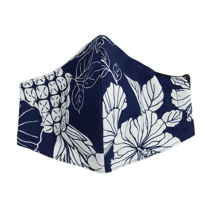 Earrings Hawaiian Print Adult Fashion Face Mask ROYALHAWNCREAT