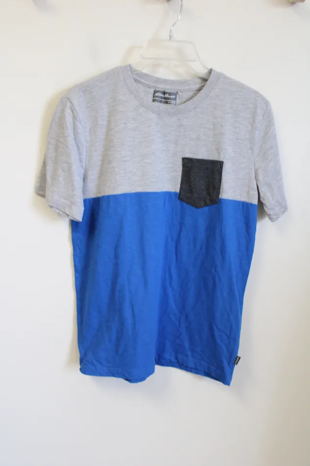 Eddie Bauer Eddie Bauer Blue Gray Color Blocked Tee 1416 Rings
