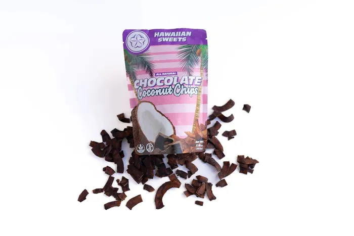 HISWEETSCO Earrings Chocolate Coconut Chips