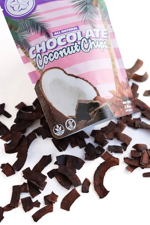 HISWEETSCO Earrings Chocolate Coconut Chips