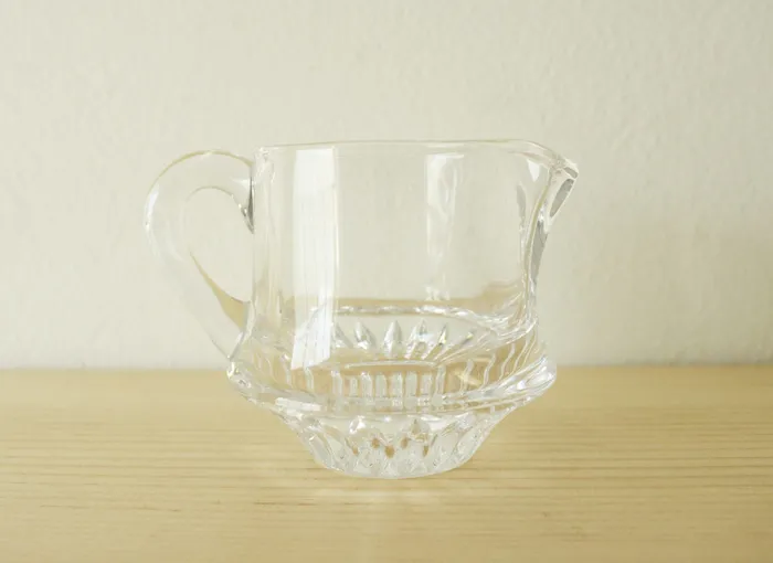 Jubilee Thrift Rings Cut Glass Creamer Pourer