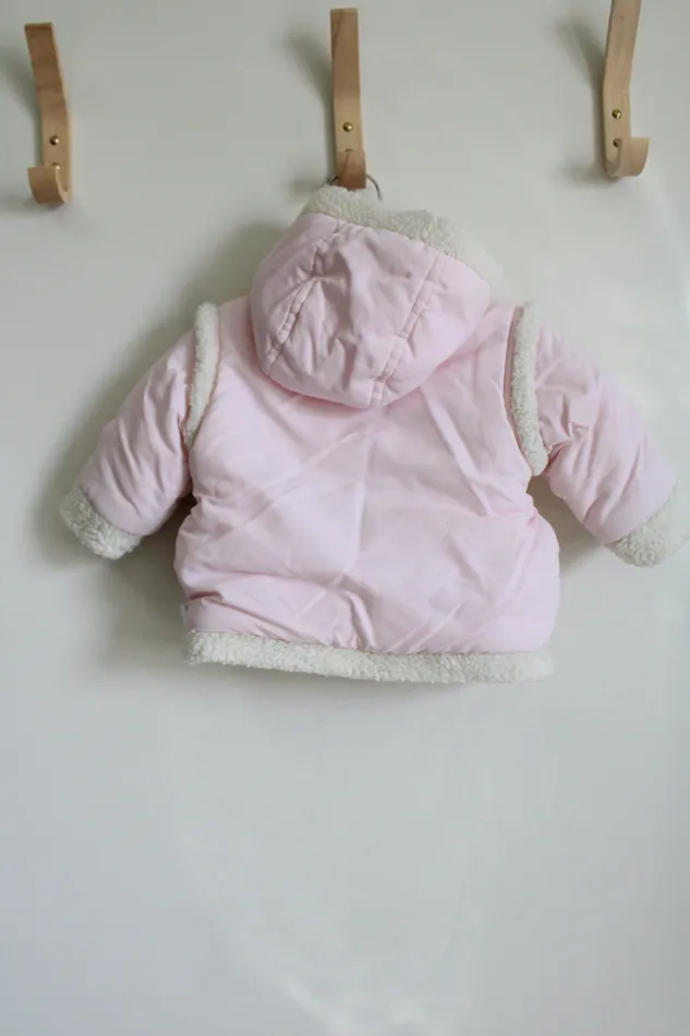 Little Me Light Pink Embroidered Coat 12 MO Little Me Necklaces