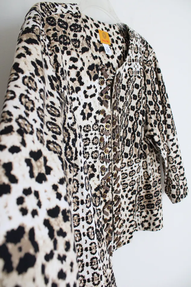 Ruby Rd Leopard Print Cotton Jacket 16 Ruby Rd Earrings