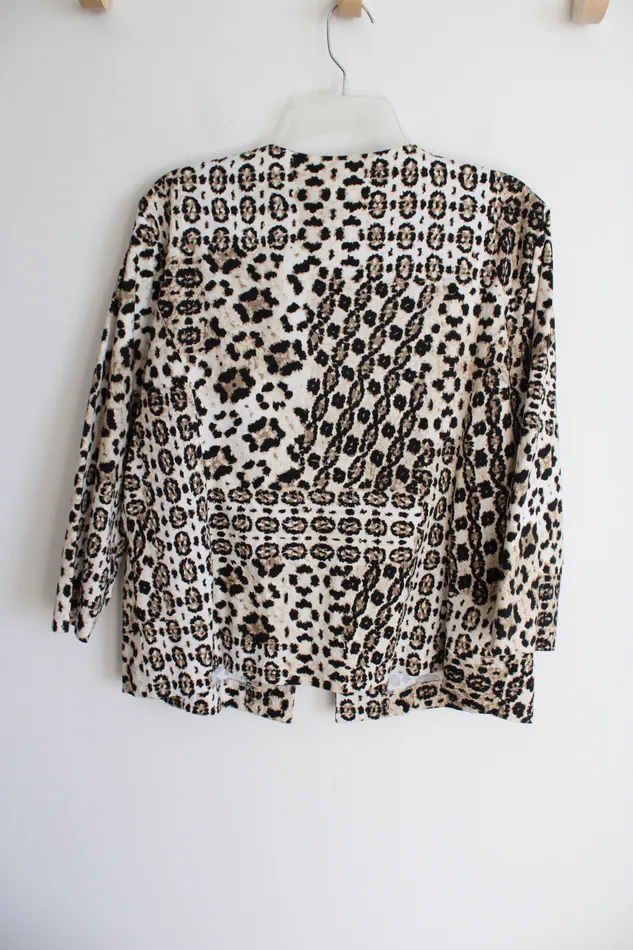 Ruby Rd Leopard Print Cotton Jacket 16 Ruby Rd Earrings