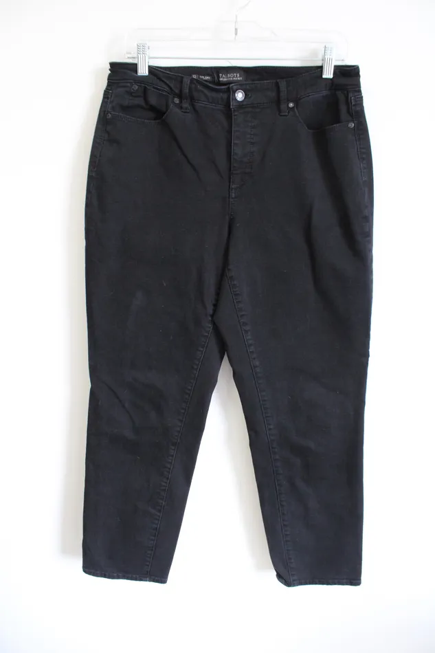 Talbots Slim Ankle Curvy Black Jeans 12 Talbots Rings