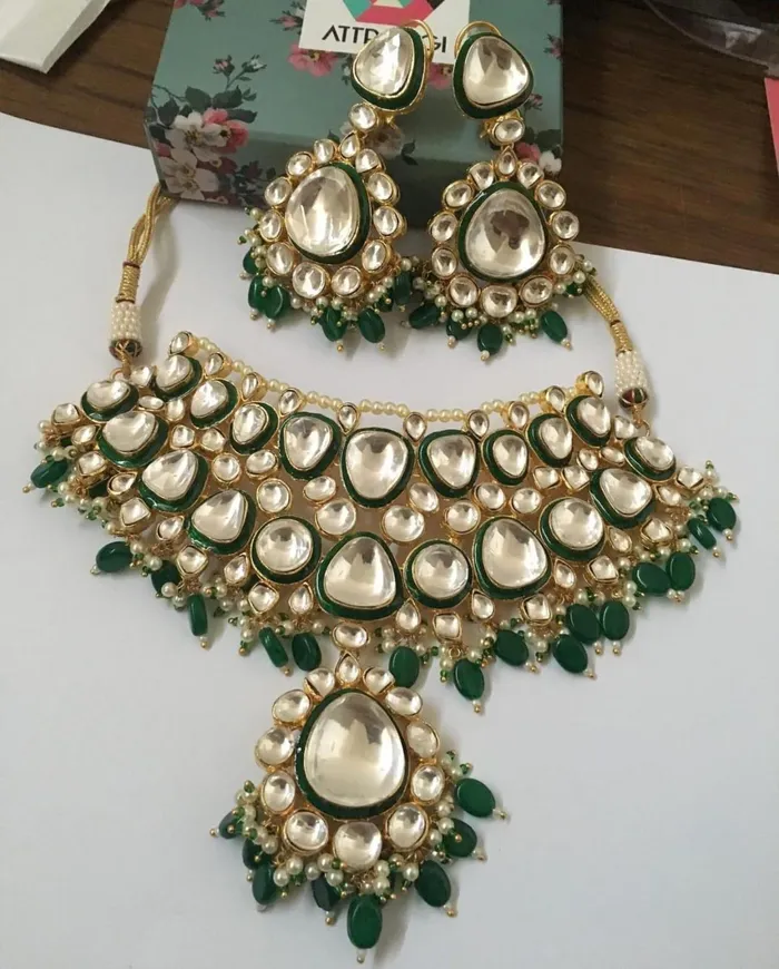 Attrangi Earrings Pacchi Polki Bridal Set
