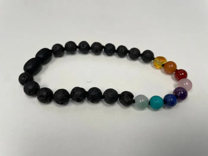 Baltic Essentials Bracelets Baltic Essentials Chakra Lava Rock Balance Bracelet Yoga Teen Amethyst Lapis