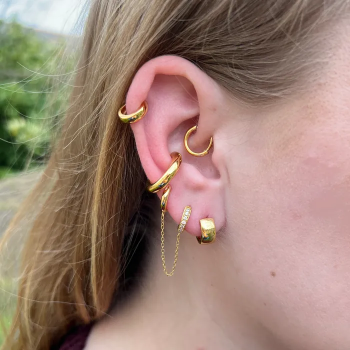 Earrings Scream Pretty Plain Daith Hoop Single Earring Earrings Scream Pretty Plain Daith Hoop Single Earring