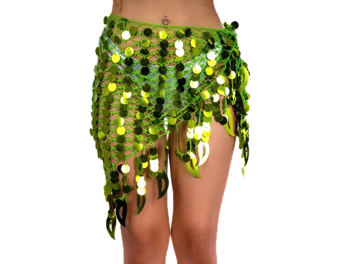 Earrings THE LUMi SHOP Green Sequin Wrap Skirt