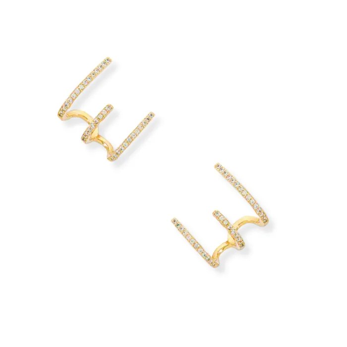 Ellie Vail Earrings Cubic Zirconia Climber Earring