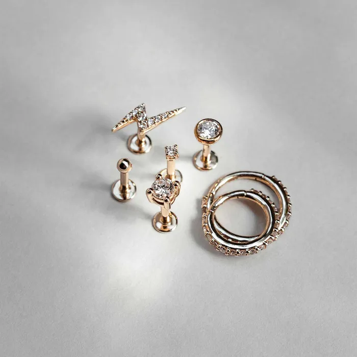 fejn PWD Rings diamond segment ring solid gold