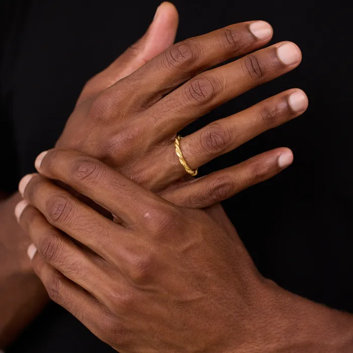 Florence Rings Rope Ring Gold Vermeil Florence Rings Rope Ring Gold Vermeil