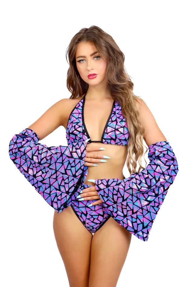 Lilac Blueberry Disco Aura Set 3 pc THE LUMI SHOP Earrings