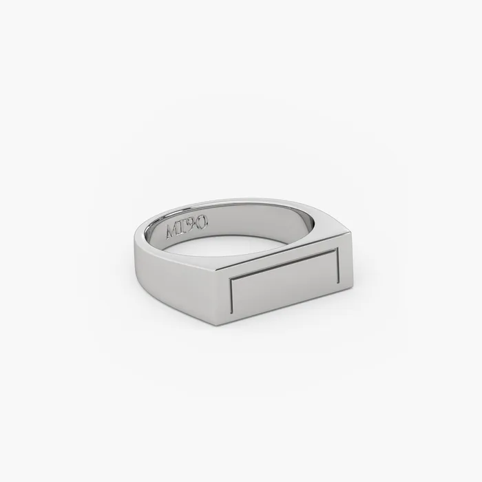 More Than 90 Rings SIGNET GOAL RING SILVER