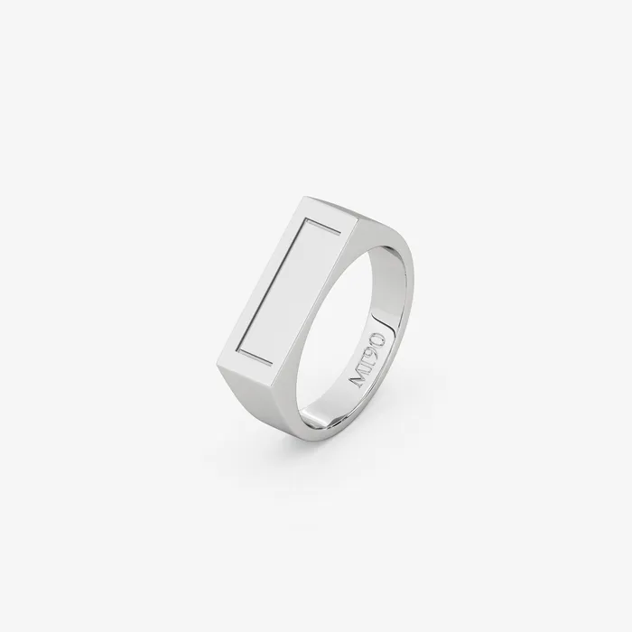 More Than 90 Rings SIGNET GOAL RING SILVER