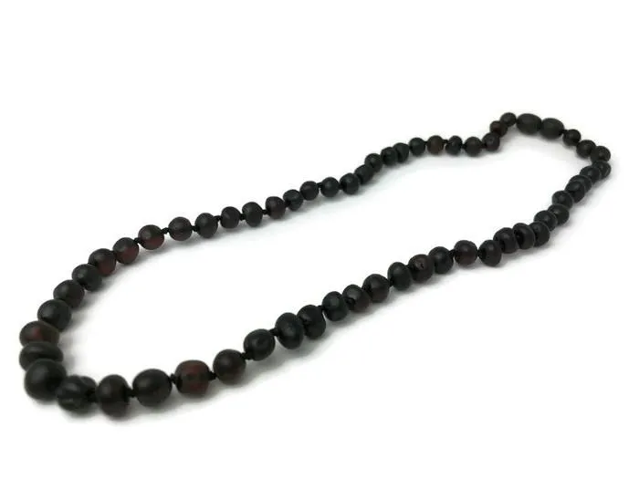 Necklaces Raw or Polished Cherry Baltic Amber Necklace for Big Kid Child or Adult MB Necklaces Raw or Polished Cherry Baltic Amber Necklace for Big Kid Child or Adult MB