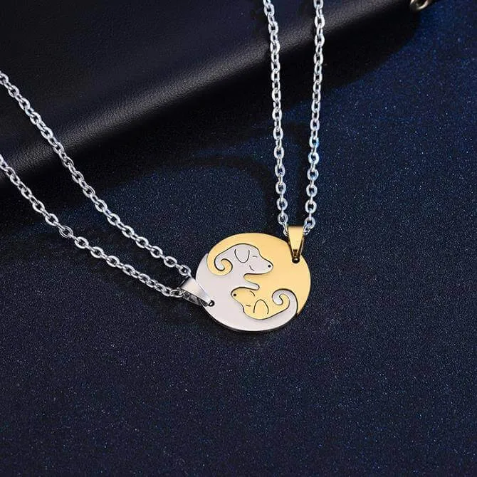 Necklaces worldnetgifts Dog Pendant Friendship Necklace
