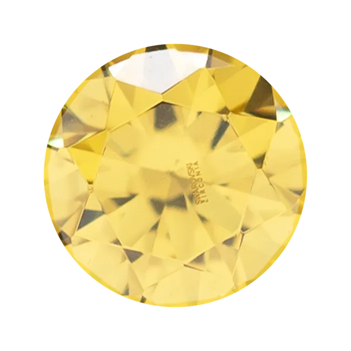 Single Gem Teardrop Eyelets with BrilliantCut Gem Citrine Anatometal Necklaces