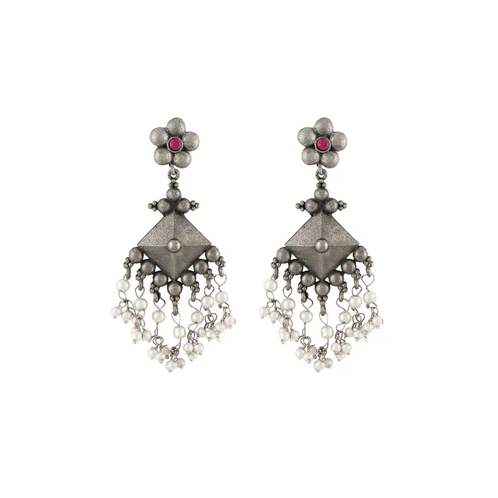 Teejh Earrings Malar Oxidised Earring