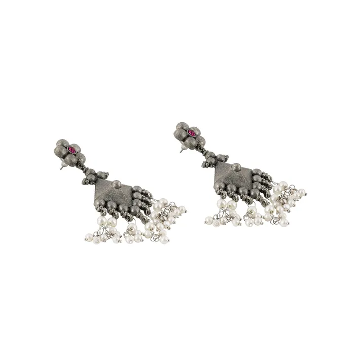 Teejh Earrings Malar Oxidised Earring