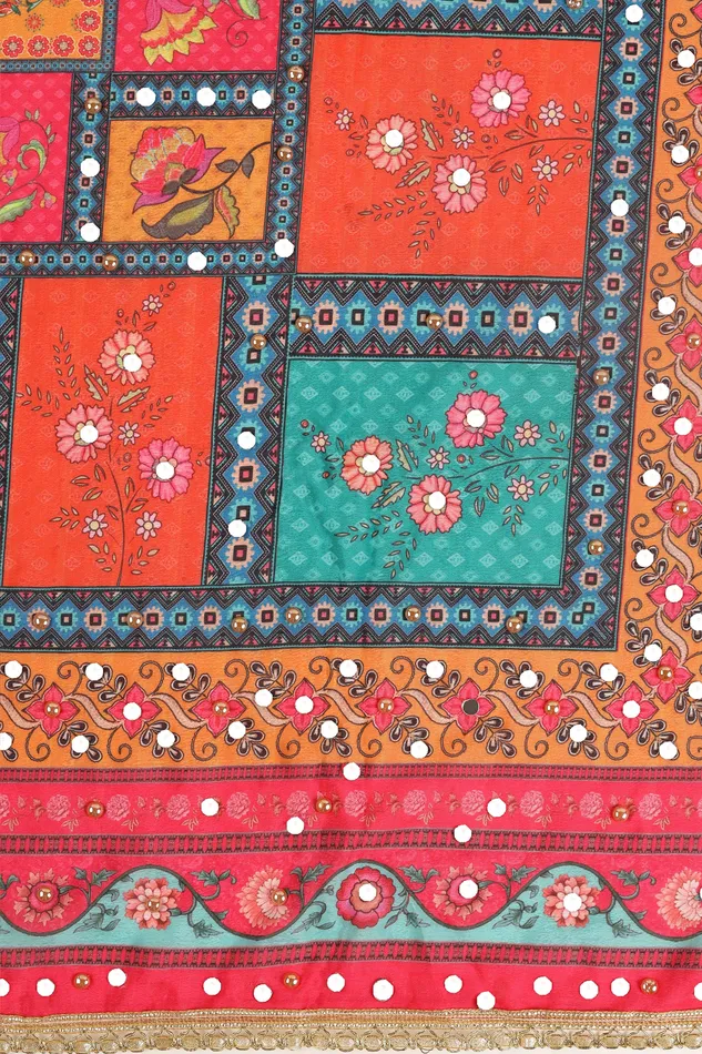 Teejh Earrings Teejh Swarnim Embellished Printed Dupatta Teejh Earrings Teejh Swarnim Embellished Printed Dupatta