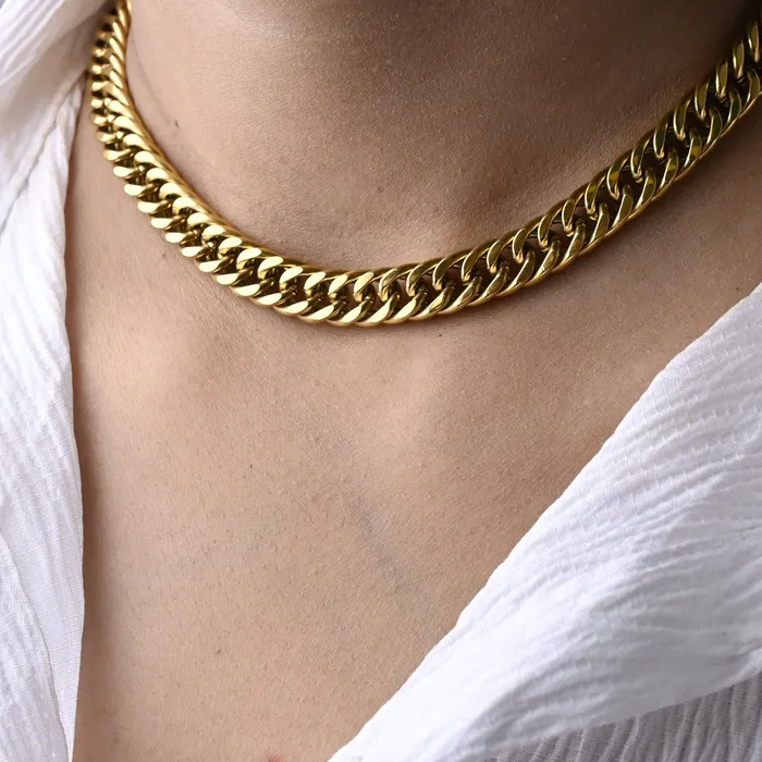 18K GoldFilled Chunky Cuban Link Necklace Jewelvers Necklaces 18K GoldFilled Chunky Cuban Link Necklace Jewelvers Necklaces