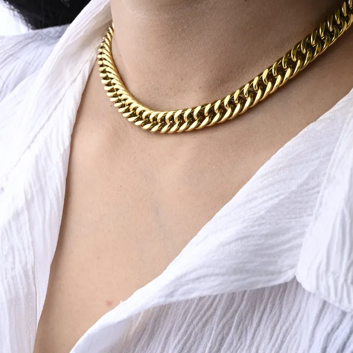 18K GoldFilled Chunky Cuban Link Necklace Jewelvers Necklaces 18K GoldFilled Chunky Cuban Link Necklace Jewelvers Necklaces