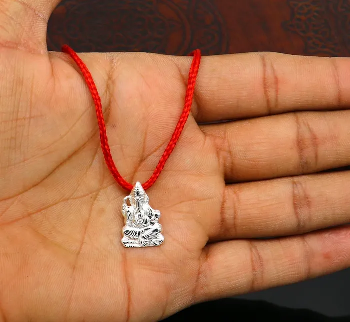 925 sterling silver customized idol Ganesha design stylish pedant fabulous pendant unisex jewelry from India unique fancy jewelry ssp425 TRIBAL ORNAMENTS Necklaces