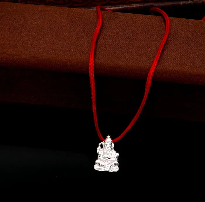925 sterling silver customized idol Ganesha design stylish pedant fabulous pendant unisex jewelry from India unique fancy jewelry ssp425 TRIBAL ORNAMENTS Necklaces