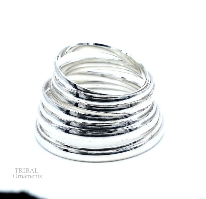 Bracelets TRIBAL ORNAMENTS Solid 925 sterling silver handmade punjabi sikha bangle bracelet kada all sized mens or girls bangle kada daily use jewelry nsk468