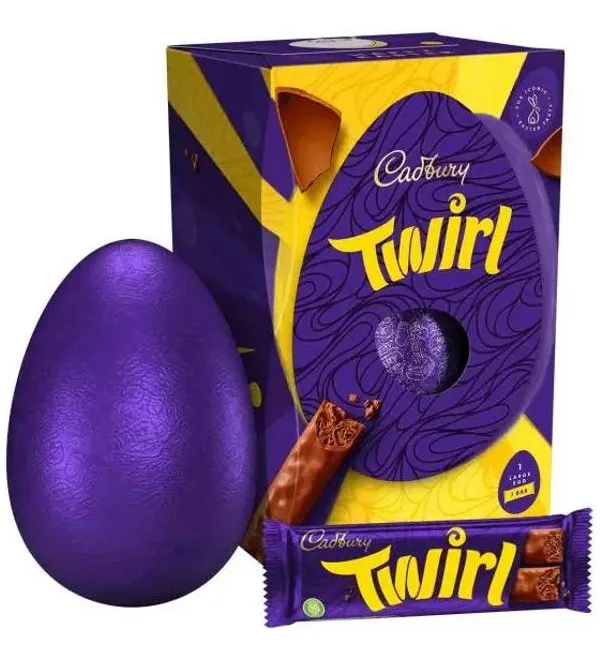 Cadbury Twirl Large Egg 198g Ramsden International Earrings