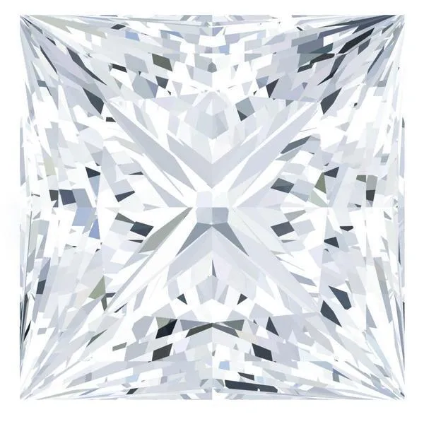 Earrings FAB Moissanite Princess Cut FIRE BRILLIANCE