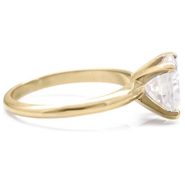 Fire Brilliance Rings Oval Center Stone 4 Prongs FANCY Solitaire Ring