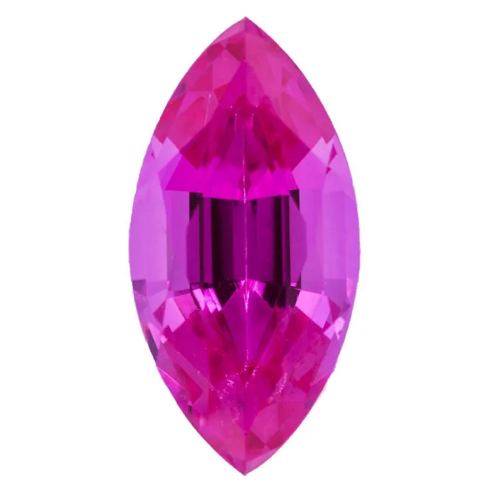 Marquise Chatham LabGrown Pink Sapphire Gems Chatham Earrings