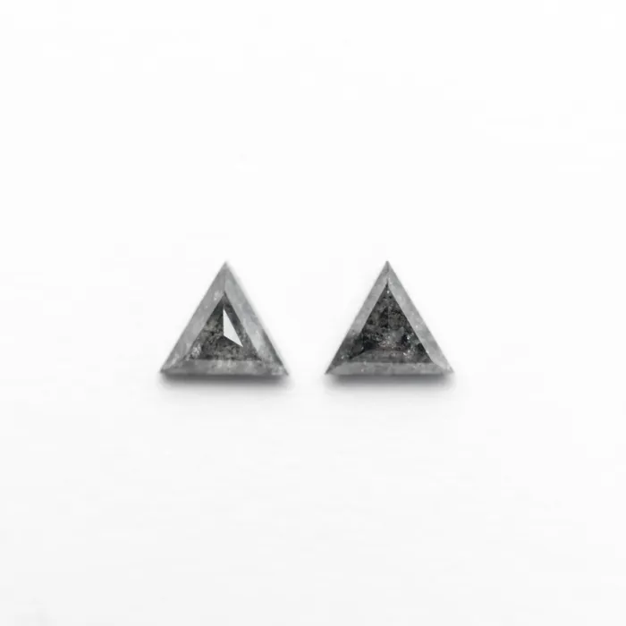 Misfit Diamonds Earrings 030cttw 2pc 358x353x180mm 351x350x189mm Triangle Rosecut Matching Pair 2448501