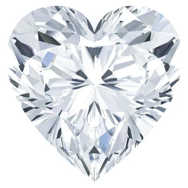 Necklaces FIRE BRILLIANCE Charles Colvard Heart Moissanite