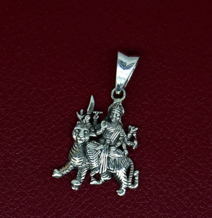 Necklaces TRIBAL ORNAMENTS 925 sterling silver blessing Goddess bhawani Durga maa pendant amazing unisex pendant locket personalized jewelry tribal jewelry ssp442