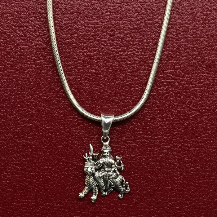 Necklaces TRIBAL ORNAMENTS 925 sterling silver blessing Goddess bhawani Durga maa pendant amazing unisex pendant locket personalized jewelry tribal jewelry ssp442