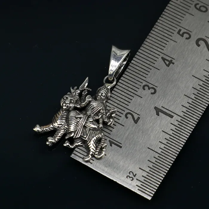 Necklaces TRIBAL ORNAMENTS 925 sterling silver blessing Goddess bhawani Durga maa pendant amazing unisex pendant locket personalized jewelry tribal jewelry ssp442