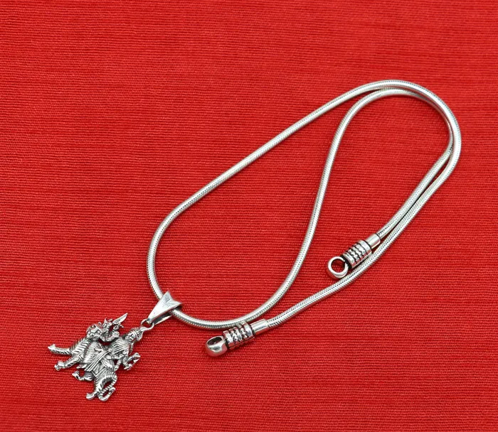 Necklaces TRIBAL ORNAMENTS 925 sterling silver blessing Goddess bhawani Durga maa pendant amazing unisex pendant locket personalized jewelry tribal jewelry ssp442