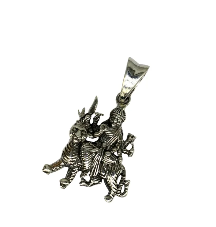 Necklaces TRIBAL ORNAMENTS 925 sterling silver blessing Goddess bhawani Durga maa pendant amazing unisex pendant locket personalized jewelry tribal jewelry ssp442