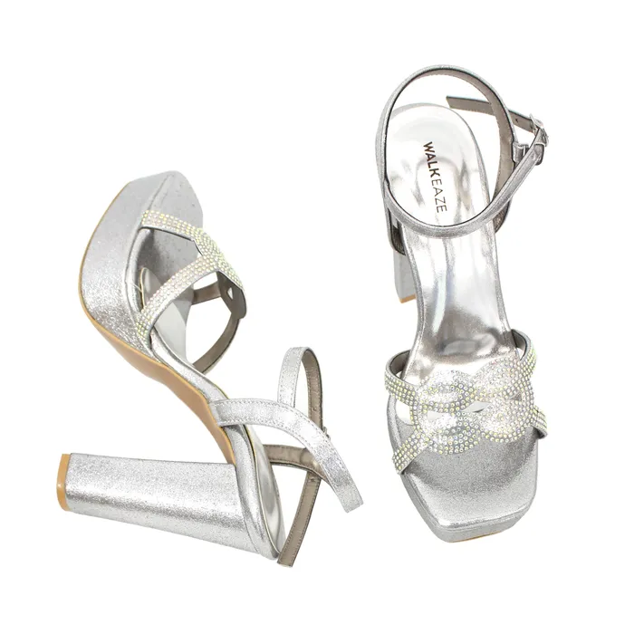 Necklaces Women Formal Block Heel 62813S Walkeaze