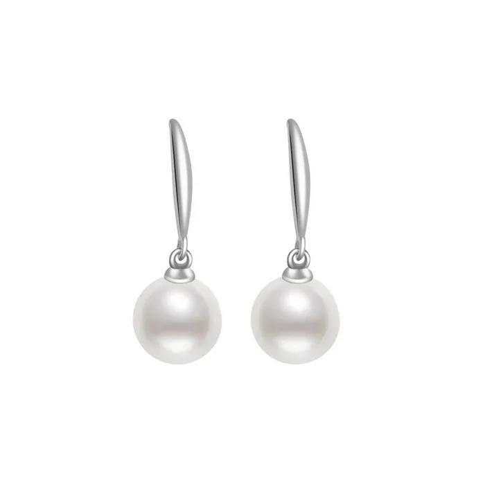 Pearly Lustre Earrings Elegant Freshwater Pearl Earrings WE00106