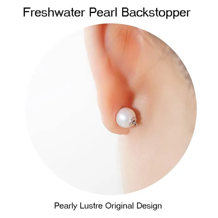 Pearly Lustre Earrings Elegant Freshwater Pearl Earrings WE00584